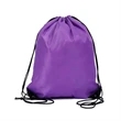 Polyester Drawstring Bag w/ Reinforced Corner (13.5"x16.5") | https://www.bestnamebadges.com