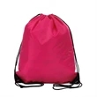 Polyester Drawstring Bag w/ Reinforced Corner (13.5"x16.5") | https://www.bestnamebadges.com