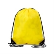 Polyester Drawstring Bag w/ Reinforced Corner (13.5"x16.5") | https://www.bestnamebadges.com