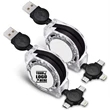 5Ft/1.5m Retractable Fast Charger Cord  | https://www.bestnamebadges.com