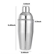 24 oz. Stainless Steel Cocktail Shaker | https://www.bestnamebadges.com