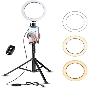 Selfie Ring Light with Tripod Stand & Phone Clip