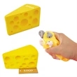 Squeezy Cheese Shape Stress Toy | https://www.bestnamebadges.com