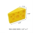 Squeezy Cheese Shape Stress Toy | https://www.bestnamebadges.com