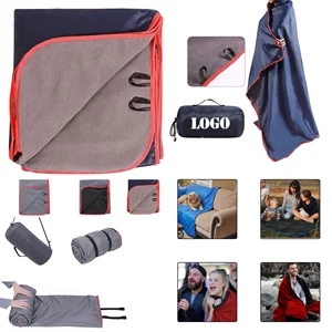 Large Waterproof Nylon/Fleece Stadium Blanket