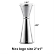 Double Cocktail Jigger | https://www.bestnamebadges.com
