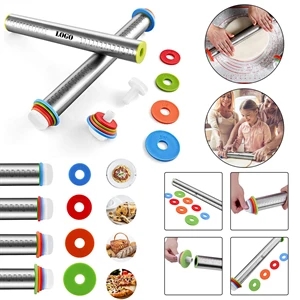 Rolling Pins with Adjustable Thickness Rings