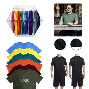 Mens Cotton Crew Neck Short Sleeve T-Shirts