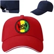 Structured 5 Panel Sandwich Baseball Caps w/ Metal Buckle | https://www.bestnamebadges.com