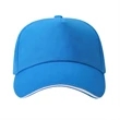 Structured 5 Panel Sandwich Baseball Caps w/ Metal Buckle | https://www.bestnamebadges.com