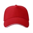 Structured 5 Panel Sandwich Baseball Caps w/ Metal Buckle | https://www.bestnamebadges.com