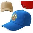 Structured 5 Panel Sandwich Bill Cap w/ Metal Tuck in Buckle | https://www.bestnamebadges.com