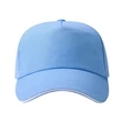 Structured 5 Panel Sandwich Bill Cap w/ Metal Tuck in Buckle | https://www.bestnamebadges.com