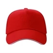 Structured 5 Panel Sandwich Bill Cap w/ Metal Tuck in Buckle | https://www.bestnamebadges.com