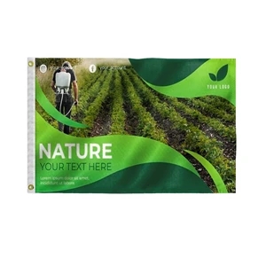 Custom Screen Sublimation Flag - 3' x 5' Nylon | https://www.bestnamebadges.com
