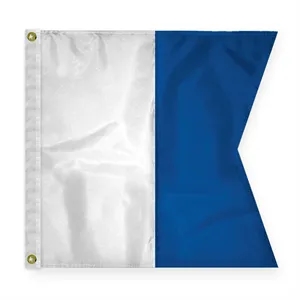 Sewn Code Flag - Alpha | https://www.bestnamebadges.com