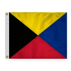 Sewn Code Flag - Zulu | https://www.bestnamebadges.com