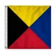 Sewn Code Flag - Zulu | https://www.bestnamebadges.com
