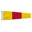 Sewn Number Pennant - 0 | https://www.bestnamebadges.com