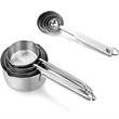 Stainless Steel Measuring Spoons and Cups Combo | https://www.bestnamebadges.com