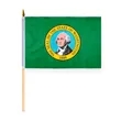4"x6" & 12"x18'' Washington ePoly Printed Stick Flags | https://www.bestnamebadges.com