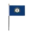 4"x6" & 12"x18'' Kentucky ePoly Printed Stick Flags | https://www.bestnamebadges.com