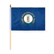 4"x6" & 12"x18'' Kentucky ePoly Printed Stick Flags | https://www.bestnamebadges.com