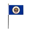 4"x6" & 12"x18'' Minnesota ePoly Printed Stick Flags | https://www.bestnamebadges.com