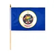 4"x6" & 12"x18'' Minnesota ePoly Printed Stick Flags | https://www.bestnamebadges.com