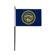 4"x6" & 12"x18'' Nebraska ePoly Printed Stick Flags | https://www.bestnamebadges.com