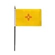 4"x6" & 12"x18'' New Mexico ePoly Printed Stick Flags | https://www.bestnamebadges.com