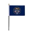 4"x6" & 12"x18'' Utah ePoly Printed Stick Flags | https://www.bestnamebadges.com