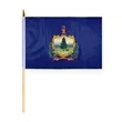 4"x6" & 12"x18'' Vermont ePoly Printed Stick Flags | https://www.bestnamebadges.com