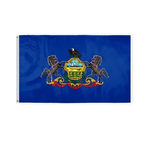 3'x5' Pennsylvania ePoly Printed Flags | https://www.bestnamebadges.com