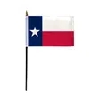 4"x6" & 12"x18'' Texas ePoly Printed Stick Flags | https://www.bestnamebadges.com