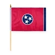 4"x6" & 12"x18'' Tennessee ePoly Printed Stick Flags | https://www.bestnamebadges.com