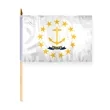 4"x6" & 12"x18'' Rhode Island ePoly Printed Stick Flags | https://www.bestnamebadges.com