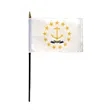 4"x6" & 12"x18'' Rhode Island ePoly Printed Stick Flags | https://www.bestnamebadges.com