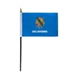 4"x6" & 12"x18'' Oklahoma ePoly Printed Stick Flags | https://www.bestnamebadges.com