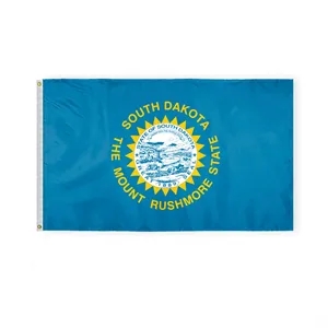 3'x5' South Dakota ePoly Printed Flags | https://www.bestnamebadges.com