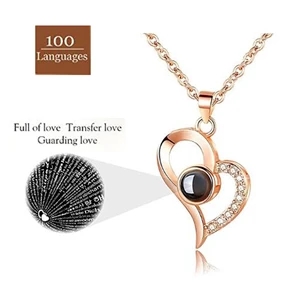 I Love You Necklace 100 Languages