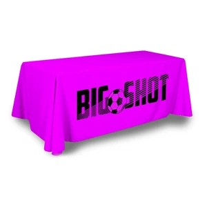 Custom Table Cover - Front Panel - Screen Sublimation | https://www.bestnamebadges.com