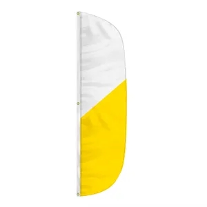 Semi-Stock 2 Color Feather Style 1 Attention Flag | https://www.bestnamebadges.com