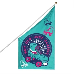 Screen Sublimation Building Flags 10.4' x 6' | https://www.bestnamebadges.com