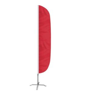 Blank 200D Nylon Feather Flags 17' x 3' | https://www.bestnamebadges.com