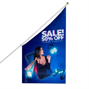 Digital Printed Building Flags 10.4' x 6' | https://www.bestnamebadges.com