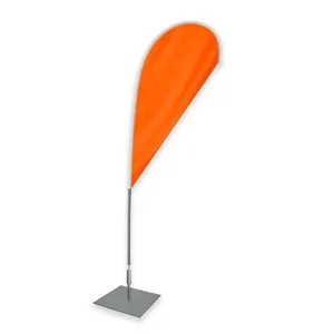 Blank 200D Nylon Teardrop Flags 2.5' x 1.3' | https://www.bestnamebadges.com