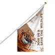 Digital Printed Building Flags 6.93' x 4' | https://www.bestnamebadges.com