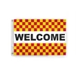 Checkered Message Flag - 4' x 6' | https://www.bestnamebadges.com