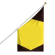 Screen Sublimation Building Flags 6.93' x 4' | https://www.bestnamebadges.com